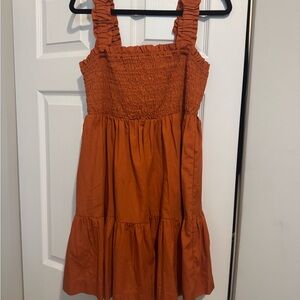 Orange Smocked Women’s Abercrombie Dress